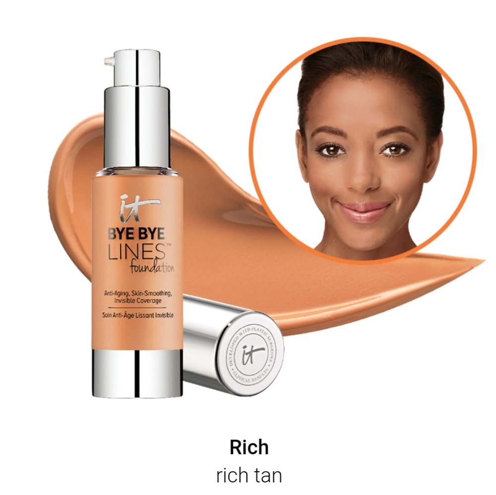 NEW IT Cosmetics Bye Bye Lines Foundation in Rich DISCONTINUED